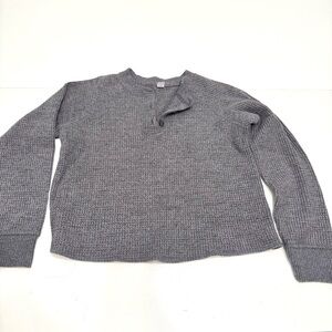 Old navy gray waffle knit long sleeve thermal size small